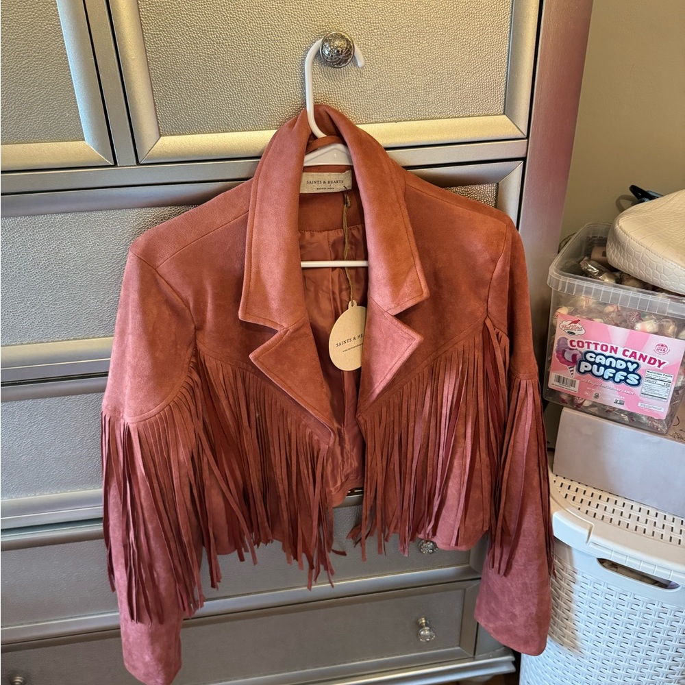 Chic Suede Fringe Jacket